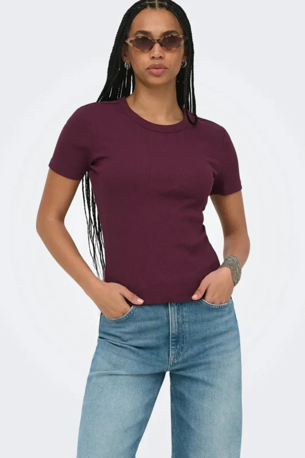 Onlval S/S O-Neck Top