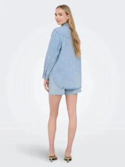 Onlvera Ls Daisy Emb Shirt Qyt