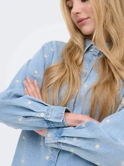 Onlvera Ls Daisy Emb Shirt Qyt