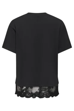 Onlvivvi S/S Lace Bottom Top