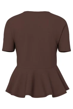 Pcalisa Ss Peplum Top