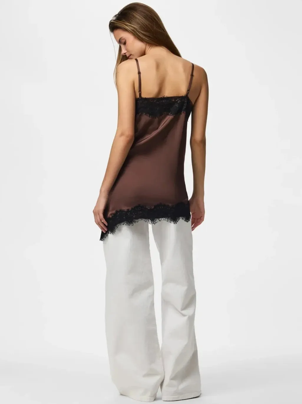Pcariel Assymetric Lace Top Pp