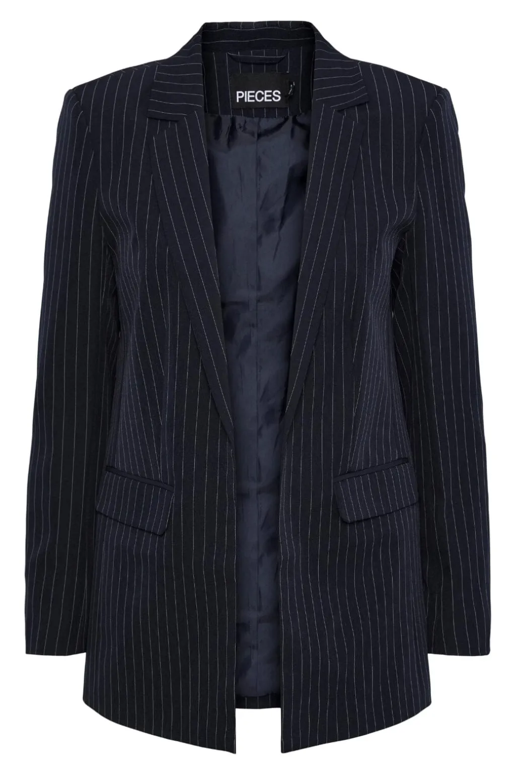 Pcbossy Ls Loose Striped Blazer Noos