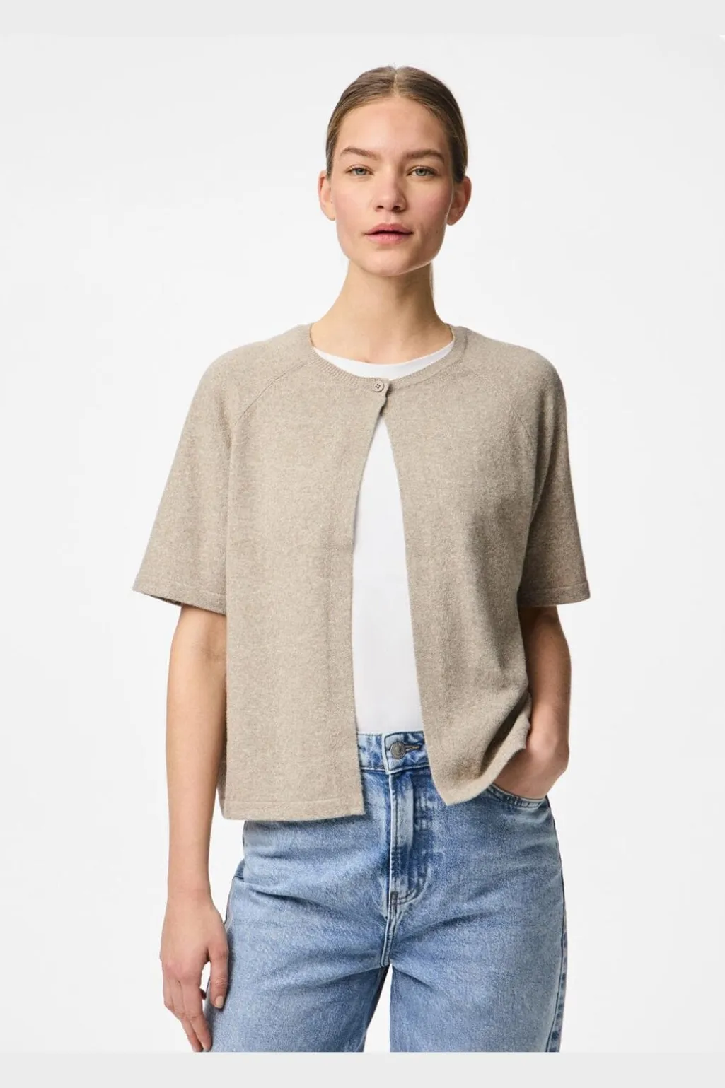 Pcbree Ss O-Neck Knit Cardigan