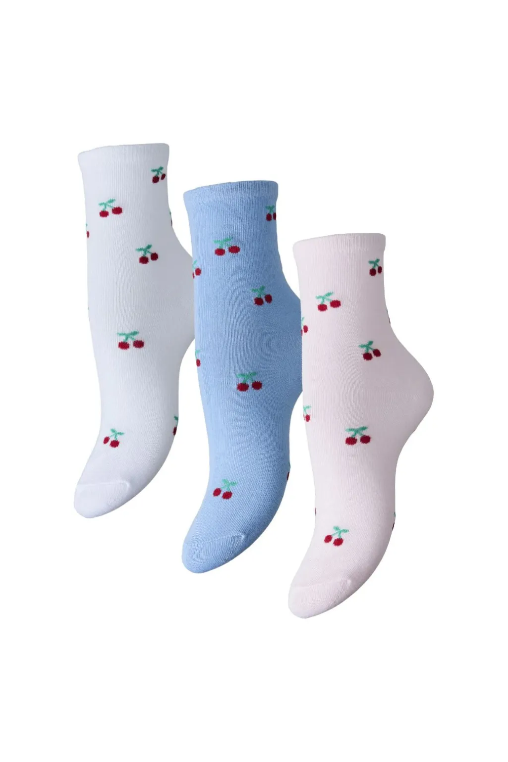 Pcfaja Cherry 3 Pack Socks Pwp