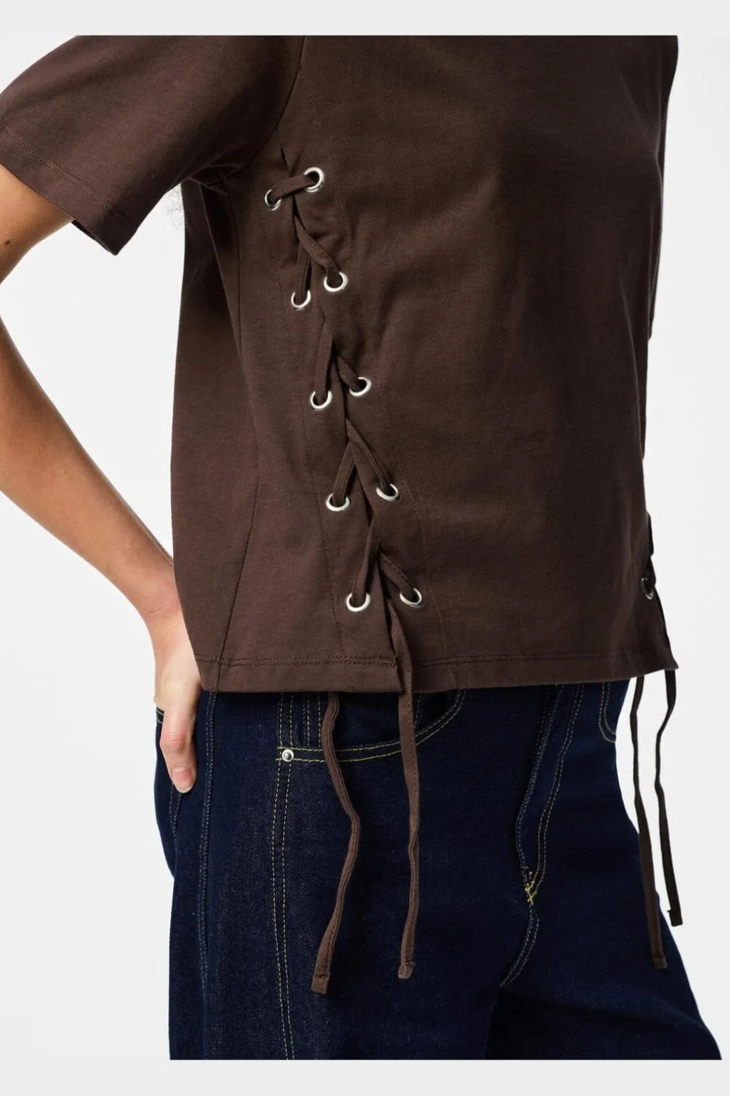Pcfenja Ss Tie Detail T-Shirt Jsr Pp