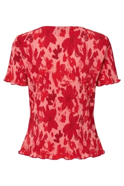 Pcflora Ss O-Neck Top Msa
