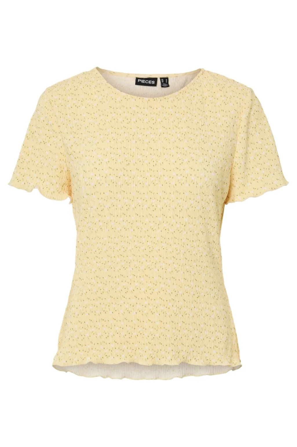 Pcflora Ss O-Neck Top Msa