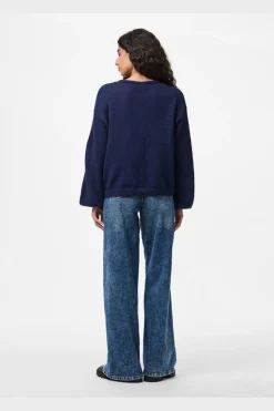 Pcida Ls O-Neck Knit Cardigan