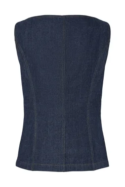 Pcjabia Sl Boatneck Denim Vest 17160755