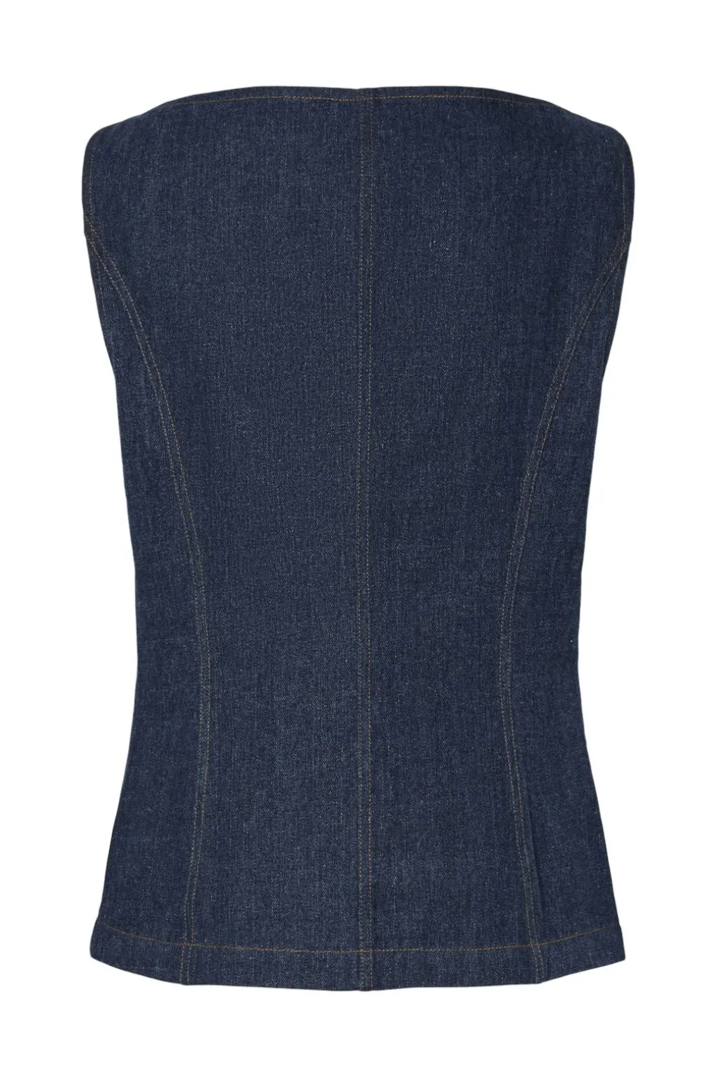 Pcjabia Sl Boatneck Denim Vest 17160755