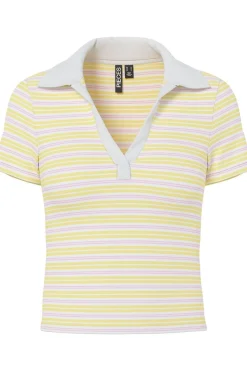 Pcjayjay Ss V-Neck Polo Top Fsy