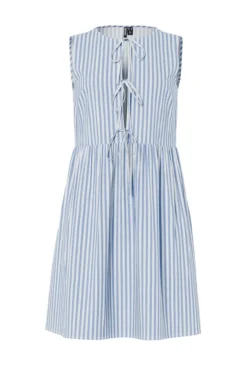 Pcjolly Sl Tie Short Dress