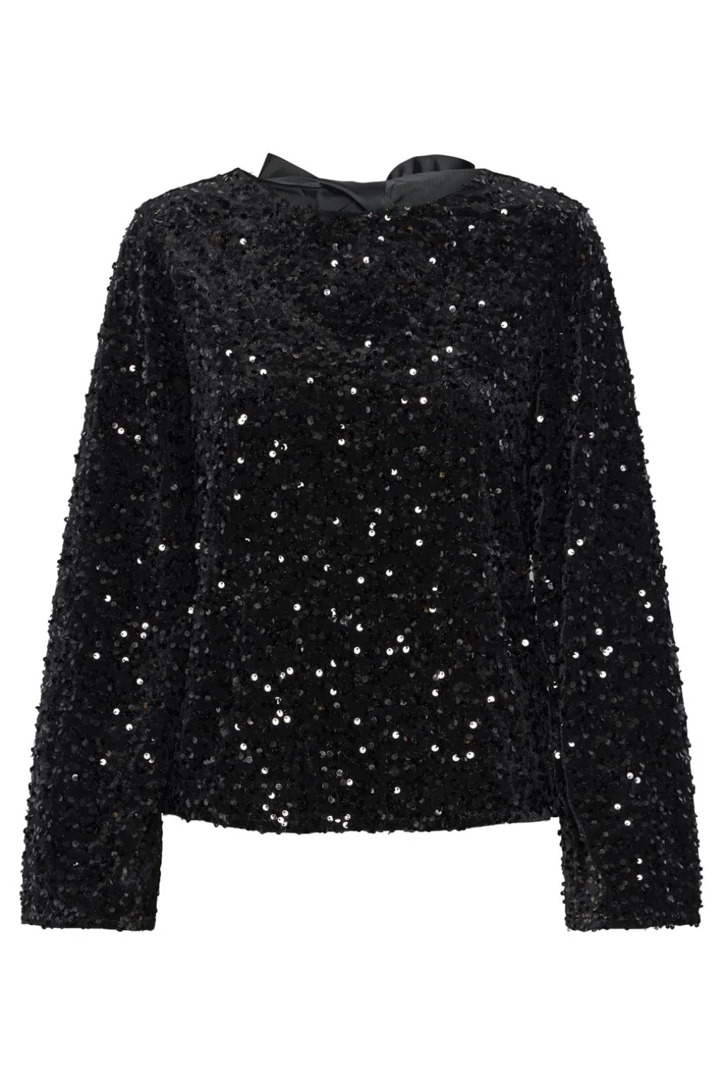 Pckam Ls Deep Back Bow Top