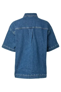 Pckarla Ss Denim Shirt Pp