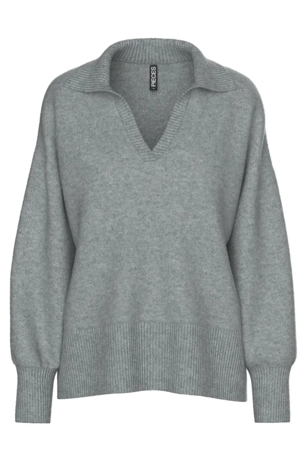 Pcmalou Ls Polo Knit