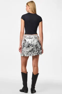 Pcmalou Sequin Mini Skirt