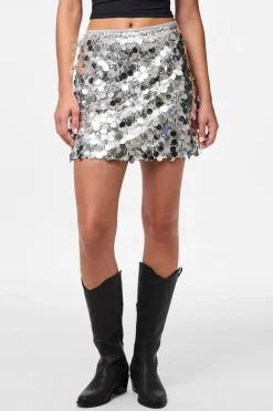 Pcmalou Sequin Mini Skirt