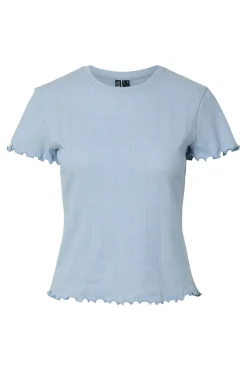 Pcmarie Ss O-Neck Poin Top