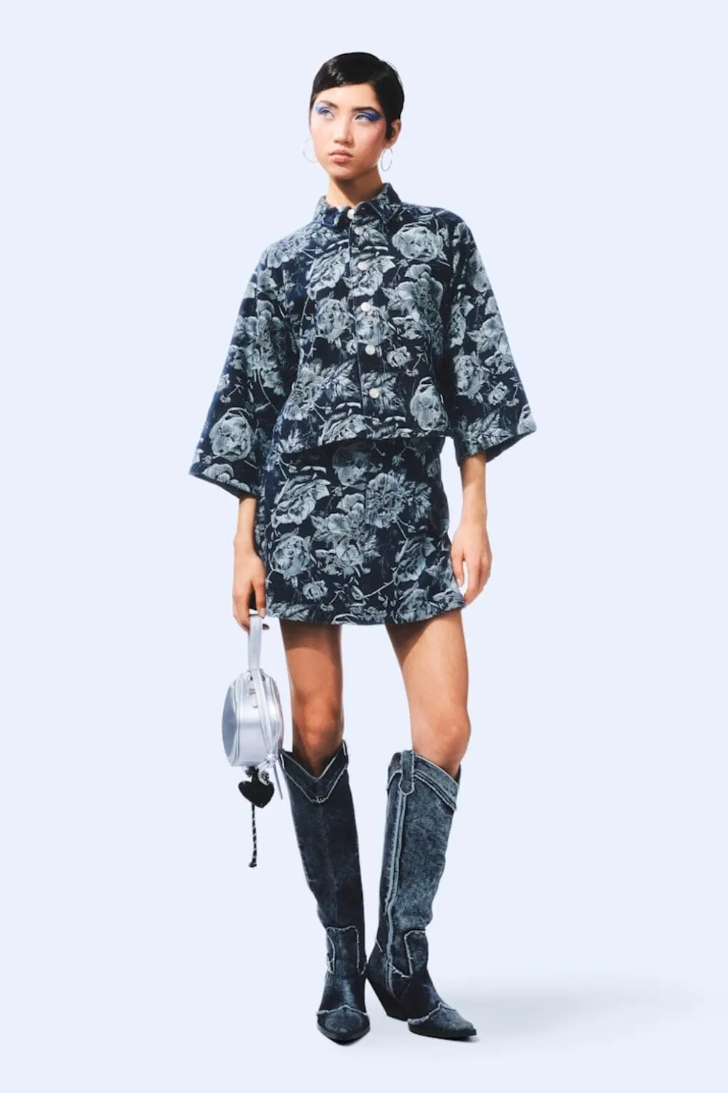 Pcmarosa 3/4 Sl Denim Shirt