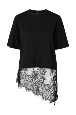 Pcmave Ss Lace T-Shirt Dm