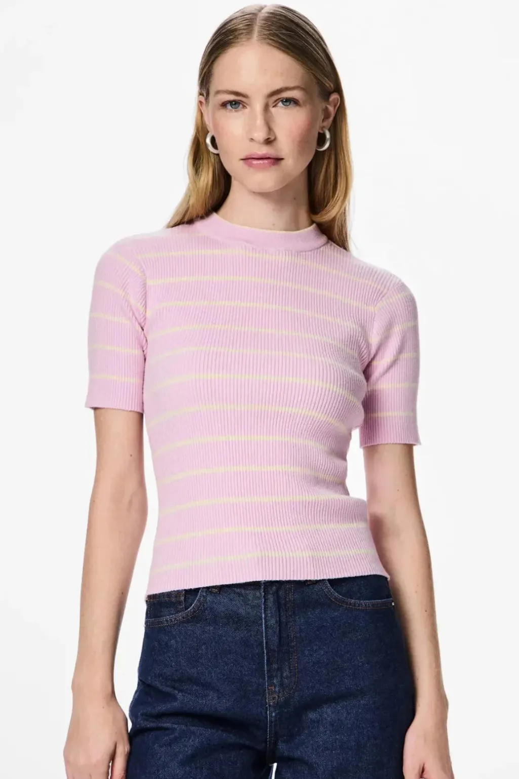 Pcmira Ss O-Neck Knit