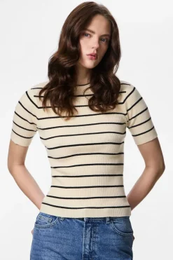 Pcmira Ss O-Neck Knit