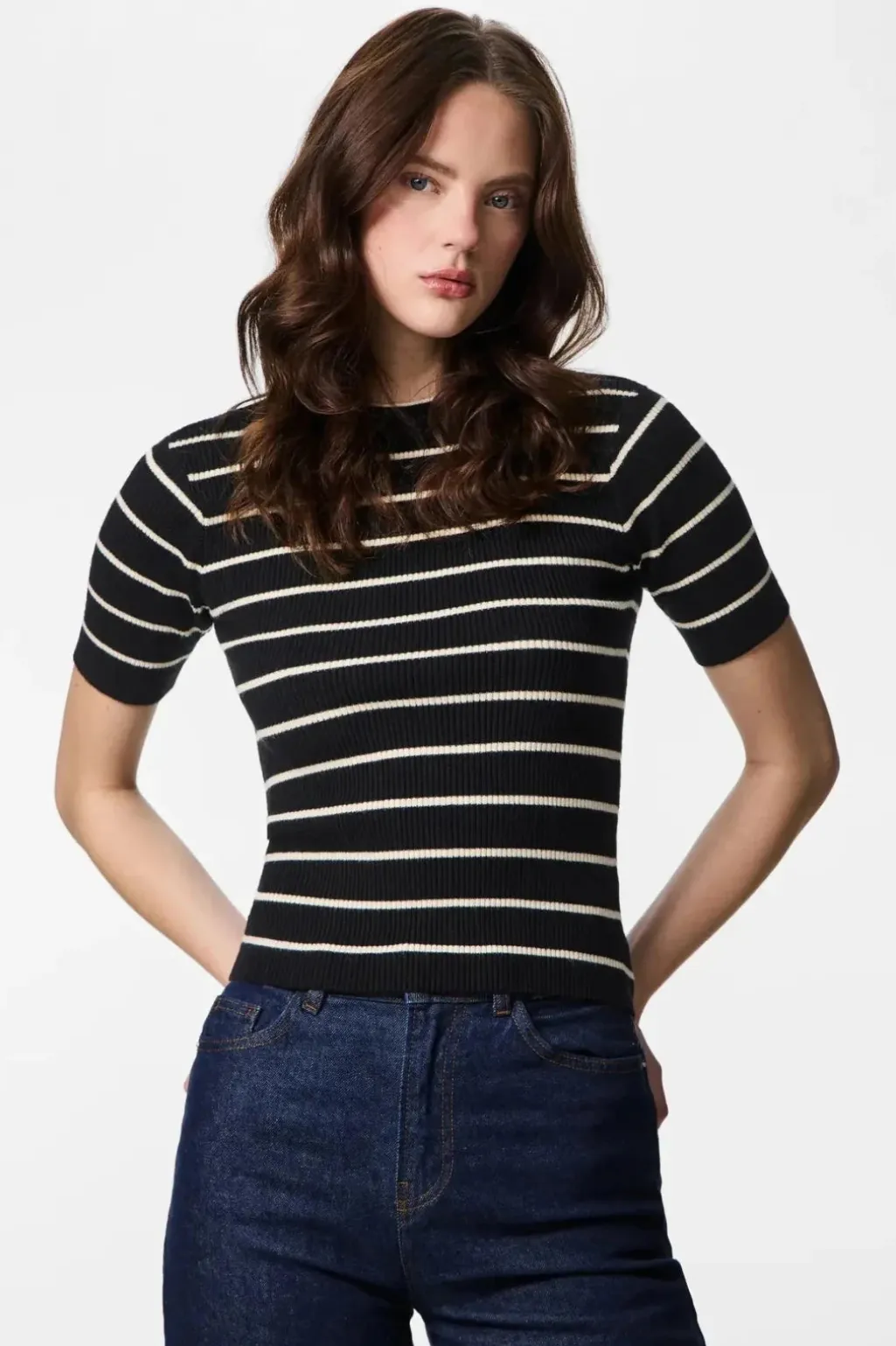 Pcmira Ss O-Neck Knit