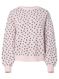 Pcnancy Ls O-Neck Dot Knit