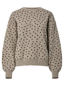 Pcnancy Ls O-Neck Dot Knit