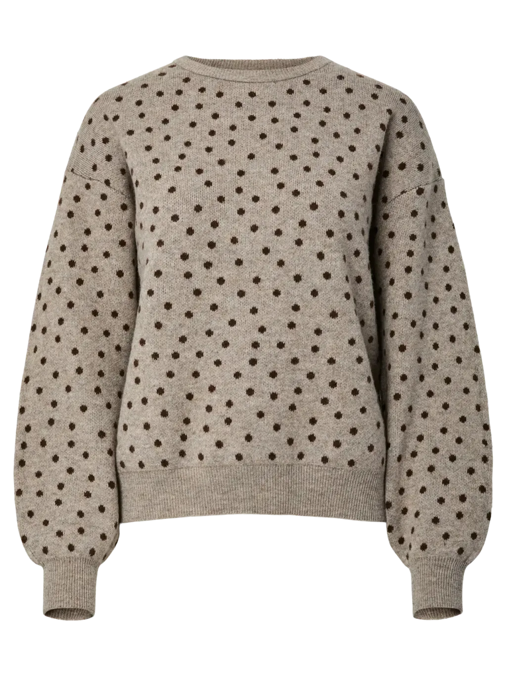 Pcnancy Ls O-Neck Dot Knit