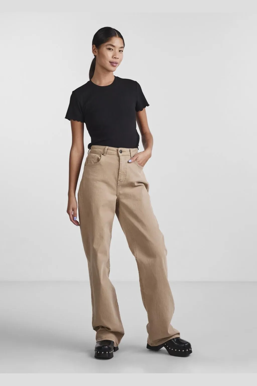Pcnicca Ss O-Neck Top