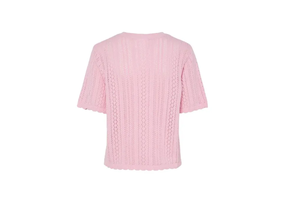 Pcnuka Ss O-Neck Knit Cardigan