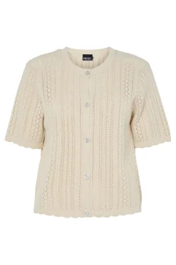 Pcnuka Ss O-Neck Knit Cardigan