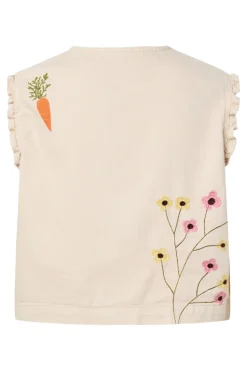 Pcpalma Sl Frill Denim Top