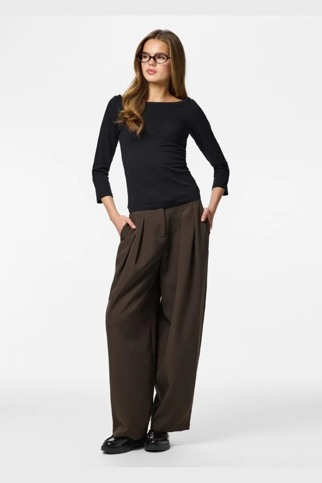 Pcphoebe 3/4 Boatneck Top