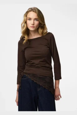 Pcphoebe 3/4 Boatneck Top