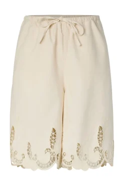 Pcpiper Crochet Denim Shorts