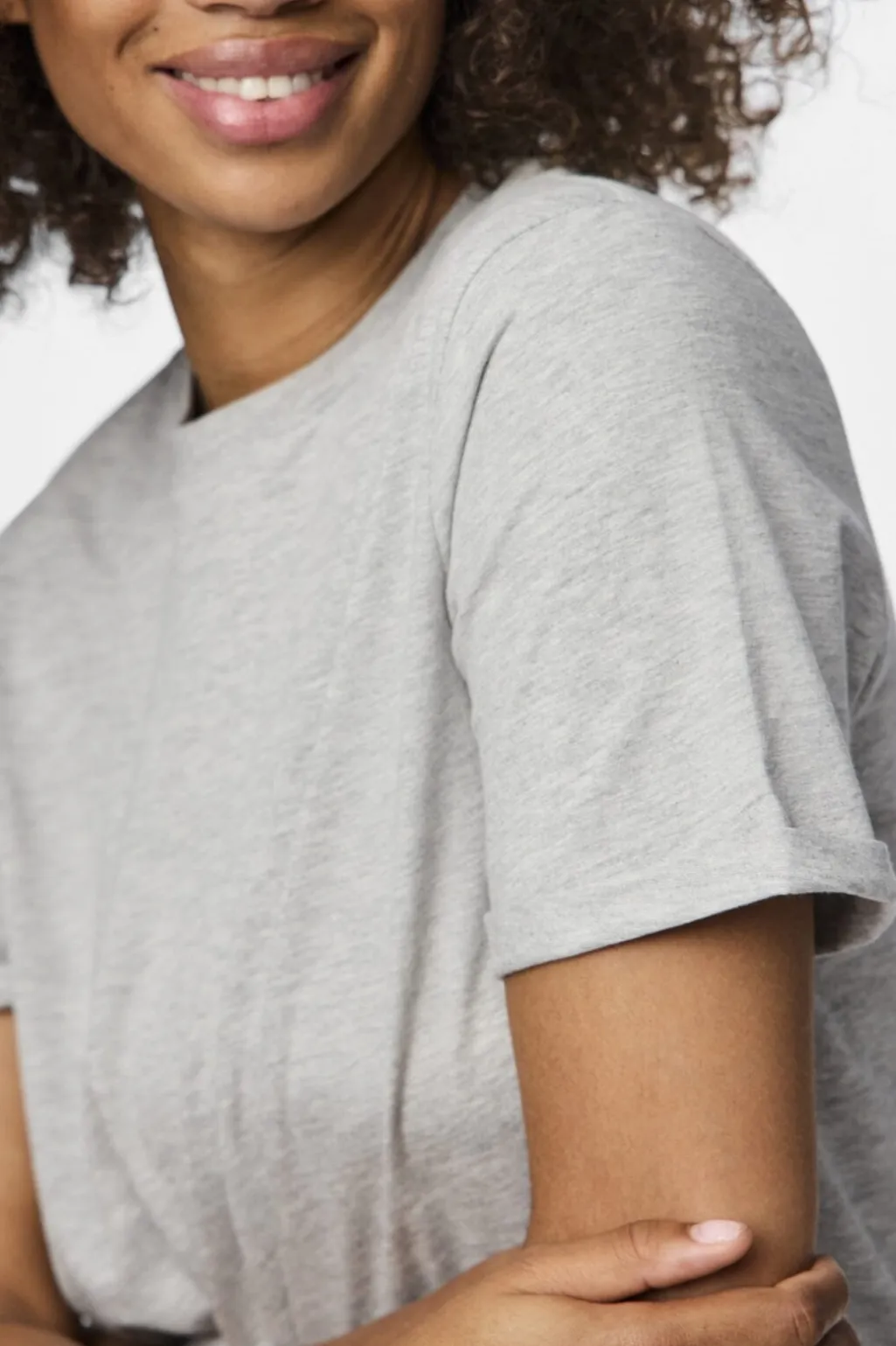 Pcria Ss Fold Up Solid Tee