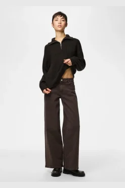 Pcsilly Ls Half Zip Knit