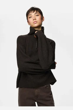 Pcsilly Ls Half Zip Knit