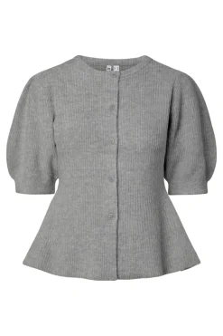 Pcsilly Ss Puff Knit Cardigan
