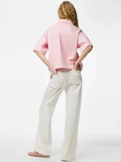 Pcsky Ss A-Shape Denim Top