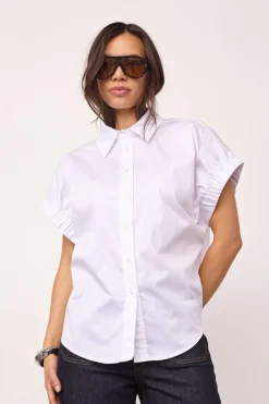 Poppycc Elastic Cuff Ss Shirt 500053