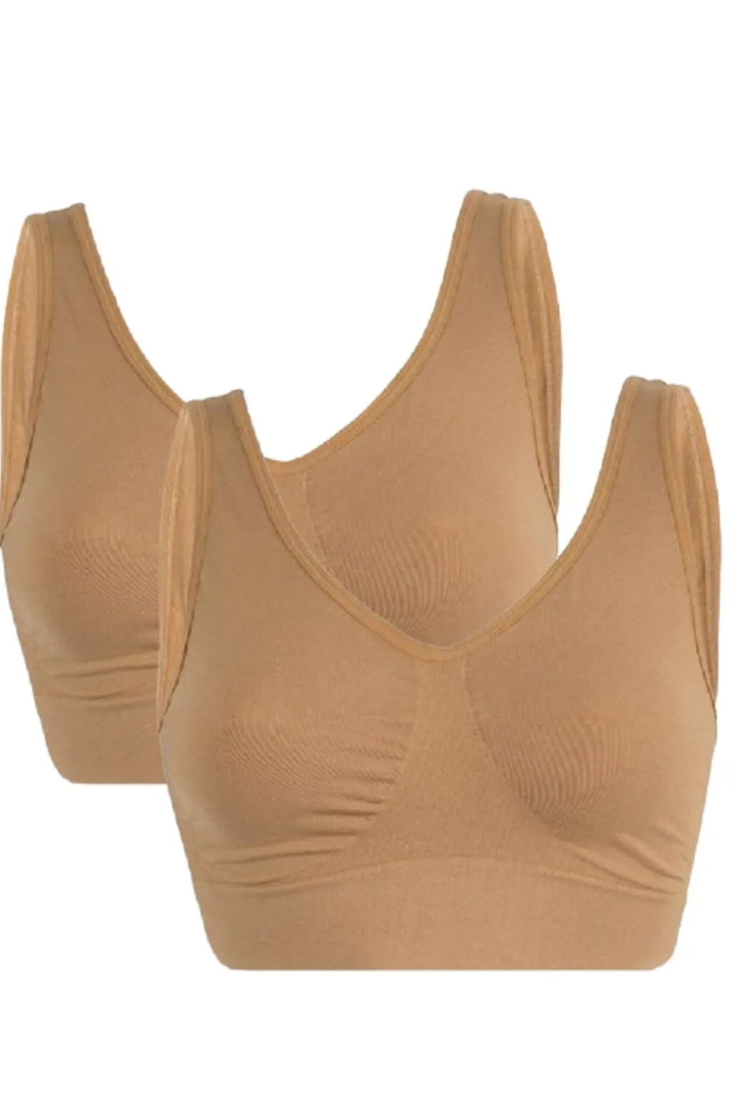 Sbhaily Bra top wide strap 2 pak