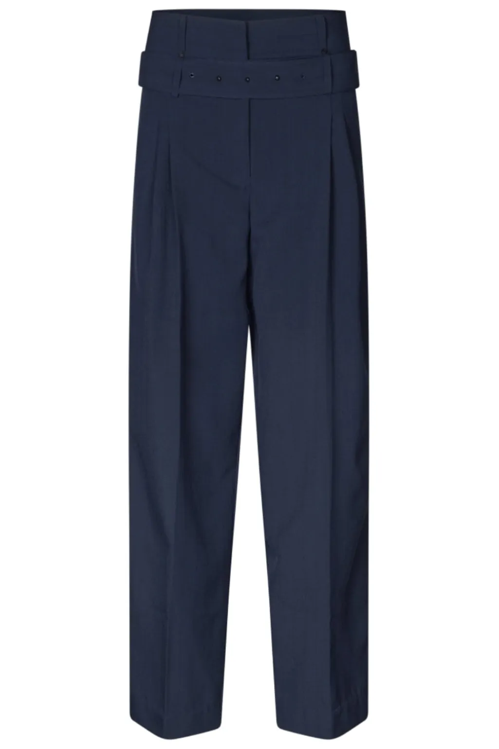 Sg2435 Pinstripe Tailoring, Belted Tailored Pantssg-aw25-p113-2435