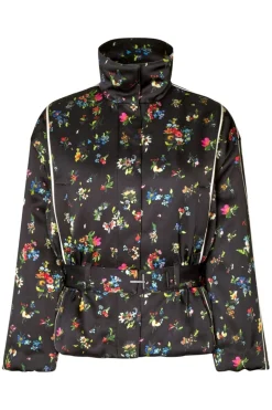 Sg2407 Satin Ruffle, Cinched Aviator Bomber Jacketsg-aw25-j056-2407