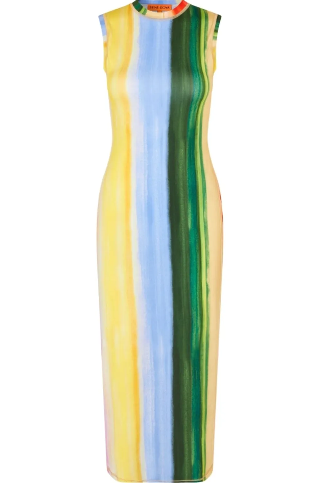 Sg2244 Stocking Jersey, Elastic Tank Crewneck Dresssg-pf25-d104-2244