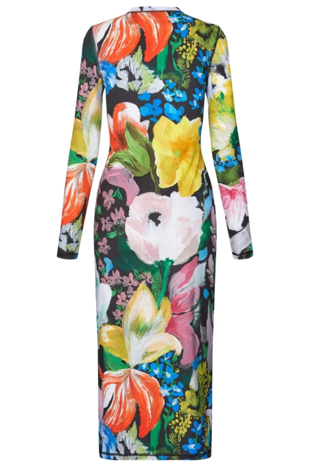 Sg2244 Stocking Jersey, Pullover Long Sleeve Midi Dresssg-aw25-d074-2244