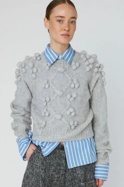 Sncable Knit With Bobblestw54-3294